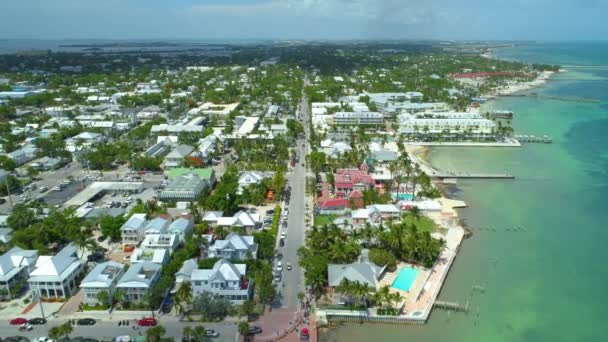 Key West Florida Abd Hava Dron Görüntüleri — Stok video