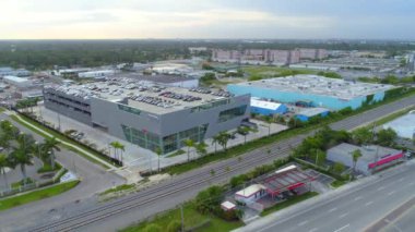 Miami, Fl, Amerika Birleşik Devletleri - 12 Haziran 2018: Hava video Audi Kuzey Miami Florida ABD