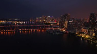Miami Stok görüntüleri 4k güzel gecede