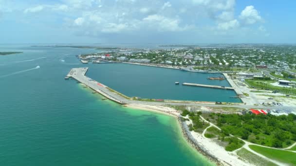 Aerial Shot Key West Florida Roll — Stock Video