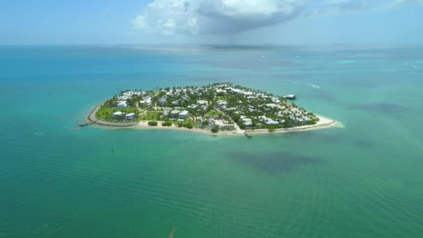 Vídeo Aéreo Sunset Island Key West Florida 24P — Vídeo de Stock