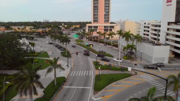 Video Drone Aerea Hollywood Florida Young Circle Park — Video Stock