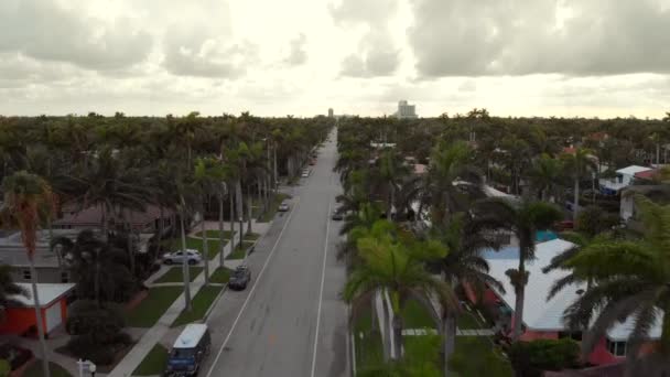 Video Drone Aereo Hollywood Laghi Florida Usa — Video Stock