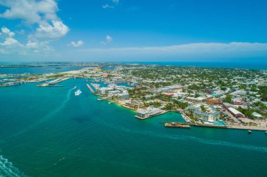 Key West Florida görünümü şaşırtıcı ABD hava uçak fotoğrafı