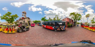 Key West, Florida, ABD - 9 Haziran 2018: 360vr görüntü Key West Florida bir dünya ünlü turistik seyahat hedef küresel
