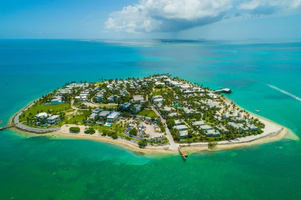 Foto Drone Udara Dari Sunset Island Key Florida Barat Usa — Stok Foto