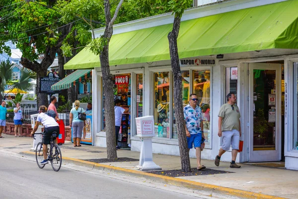 Key West Florida Usa June 2018 Foto Jalan Musim Panas — Stok Foto
