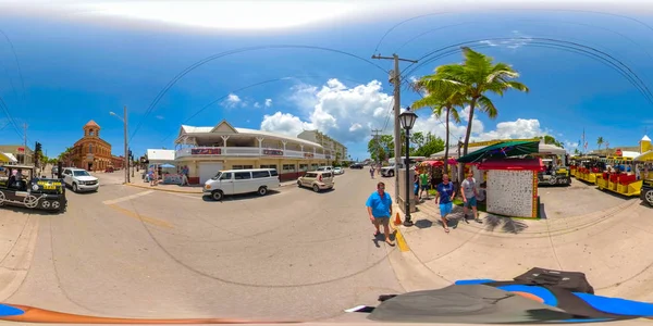 Chave West Florida Eua Junho 2018 360Vr Imagem Esférica Key — Fotografia de Stock