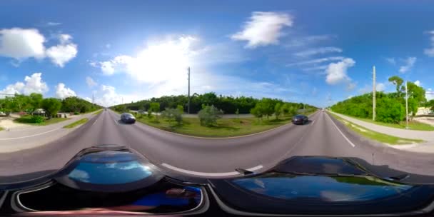 360 Stadtrundfahrt Florida Schlüssel Übersee Autobahn — Stockvideo