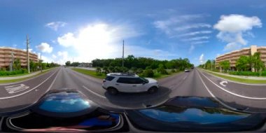 Florida Keys denizaşırı otoyol 5.2k 360 equirectangular vr hareket görüntüleri