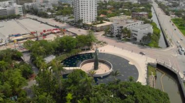 Hava Miami Beach Holocaust Memorial dron görüntüleri