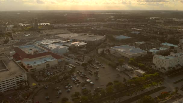 Luchtfoto Drone Beelden Aventura Mall Miami Dade Florida — Stockvideo