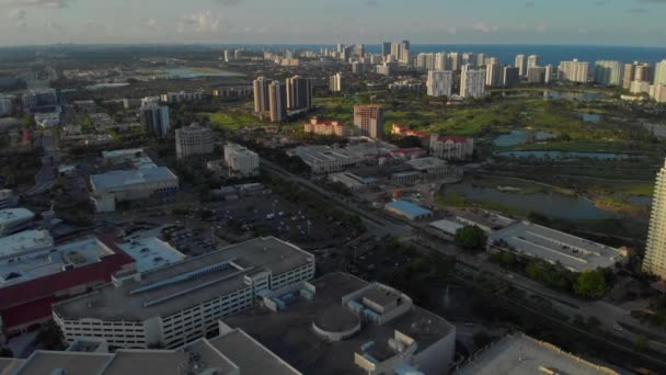 Aventura Florida Miami Dade Aerial Tour 24P — стоковое видео