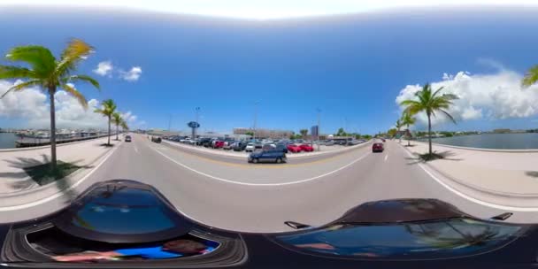 Guidare Tour Della Città Key West 360 — Video Stock