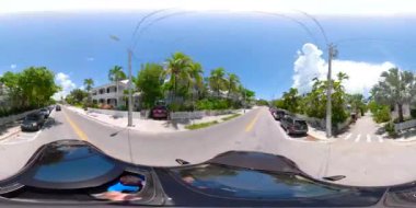 Hareket 360 video Key West Florida equirectangular küresel vr