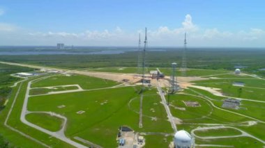 Havadan görüntüleri roketi sitesi Cape Canaveral Florida Nasa Uzay X