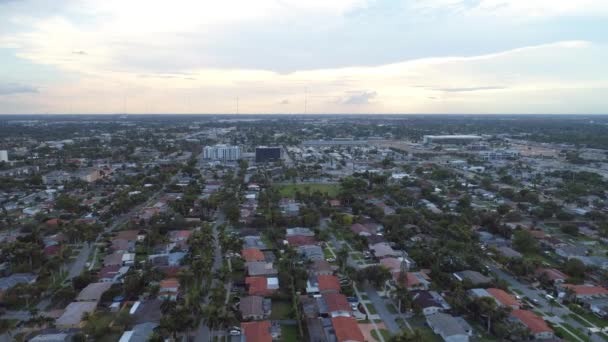 Zdjęcia Lotnicze Drone Hallandale Beach Florida Usa — Wideo stockowe