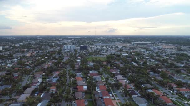 Εναέριο Κηφήνα Πλάνα Του Hallandale Beach Φλώριδα Ηπα — Αρχείο Βίντεο