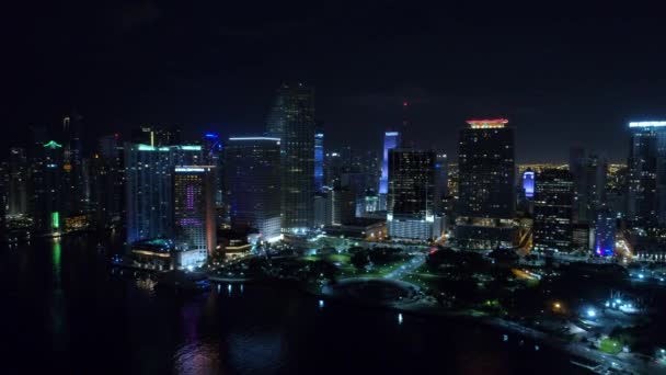 Aerial Miami Clips Material Archivo — Vídeos de Stock