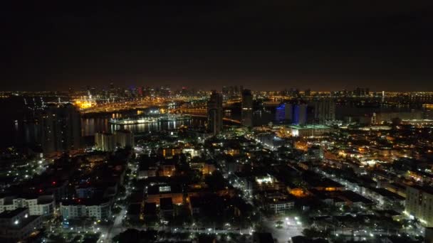 Imagens Aéreas Dos Clipes Miami — Vídeo de Stock