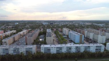 Hallandale Beach Florida ABD Hava dron görüntüleri