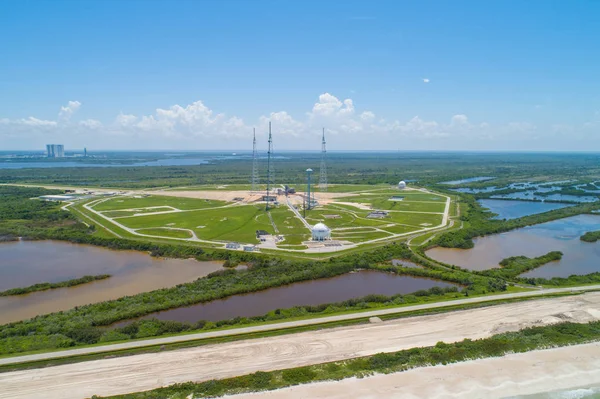 米国フロリダ州のロケット打ち上げ施設の撮 — ストック写真