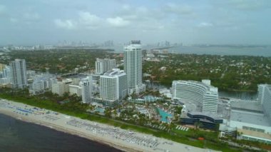 Anteni robot video ikonik otel Miami Beach Fl
