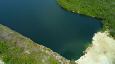 Havadan görüntüleri Florida Keys uzun anahtar 4k 24p