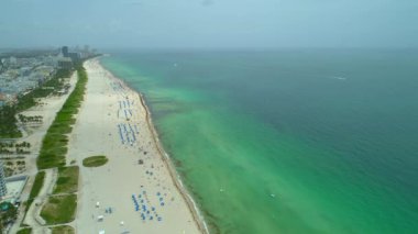 Havadan görüntüleri yaz zaman Miami 4k 24p
