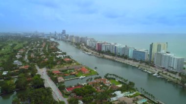 Miami Beach Florida hava çekme oluşturma dışarı vurdu