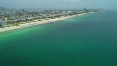 Ortaya Miami Beach Amerika Birleşik Devletleri 4k kadar hava tilt