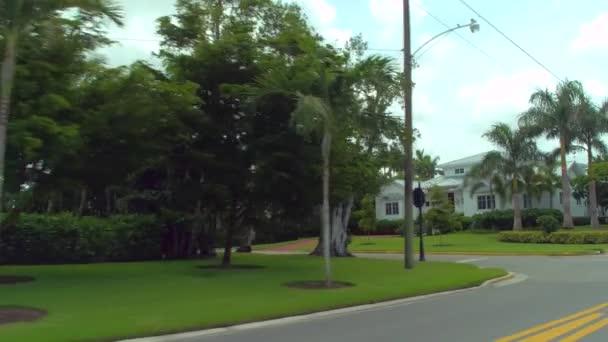 高級住宅ナポリフロリダ プレートを運転 — ストック動画