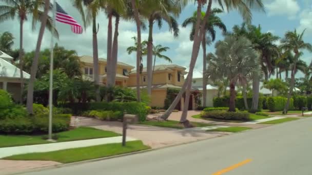 Luxus Immobilie Neapel Florida Bewegung Boden Filmmaterial — Stockvideo