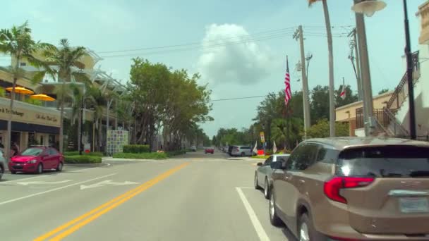 Motion Video Downtown Naples Florida — Stockvideo
