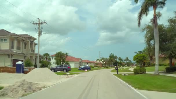 Wohnviertel Tour Marco Island Florida Usa — Stockvideo