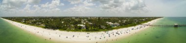 Hava geniş açı panorama Naples Beach Florida ABD