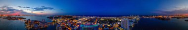 Hava panorama Miami Beach Florida ABD