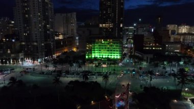 Miami, Fl, Amerika Birleşik Devletleri - 20 Temmuz 2018: Hava Downtown Miami Holiday Inn Hotel Biscayne Bulvarı