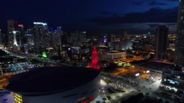 Geceleri hava Miami Freedom Tower