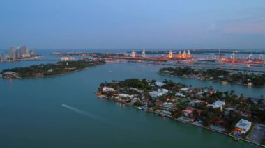 Miami Beach Fl ABD epik havadan görüntüleri