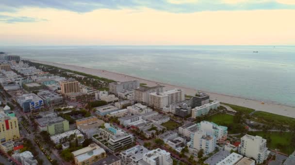 Images Aériennes Épiques Miami Beach Usa — Video