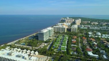 Shot kıyı Key Biscayne Miami Florida 4 k kurulması