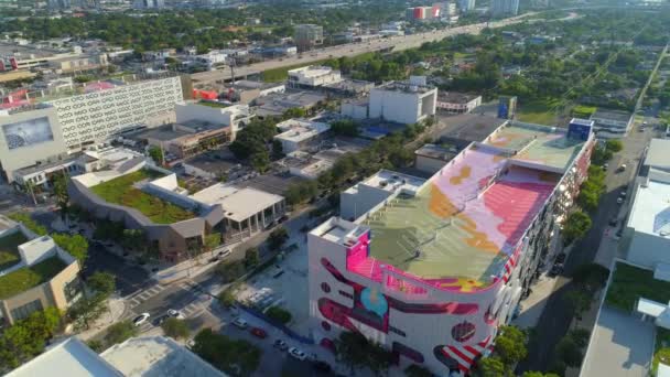 Antennes Miami Design District Florida — Stockvideo