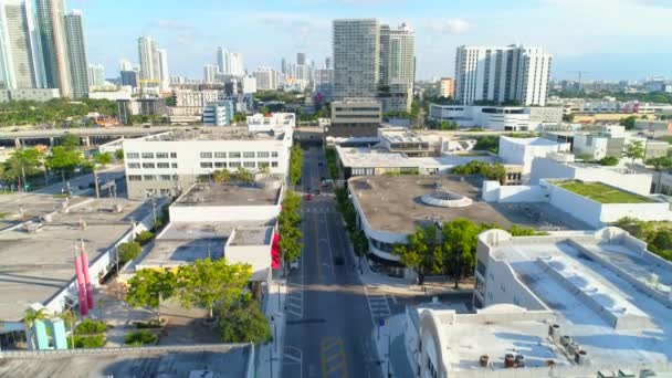 Distrito Design Miami Imagens Aéreas — Vídeo de Stock