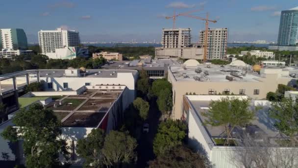 Design District Miami Luchtfoto Beeldmateriaal — Stockvideo