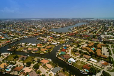 Marco Island konut mahalleler havadan görüntü 