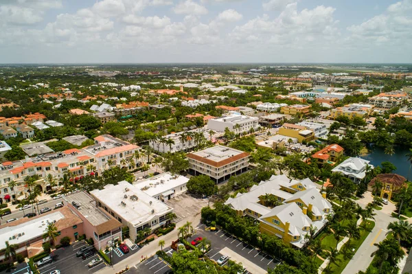 Ilmakuva Napolin Keskustasta Floridassa Ammuttu Droonilla — kuvapankkivalokuva