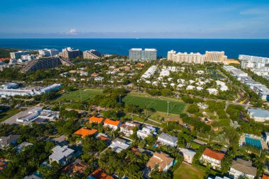 Key Biscayne Florida ABD Hava dron görüntü