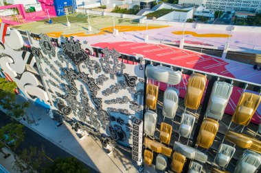 Miami, Florida, Amerika Birleşik Devletleri - 20 Temmuz 2018: Sanat garaj Miami tasarım taslağı