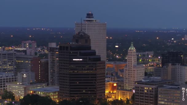 Antenowe Centrum Memphis Stanie Tennessee — Wideo stockowe